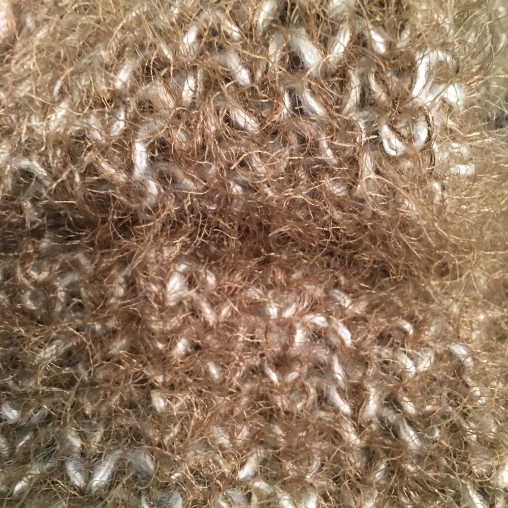 EUC infinity Boutique Scarf~golden tan/cream color